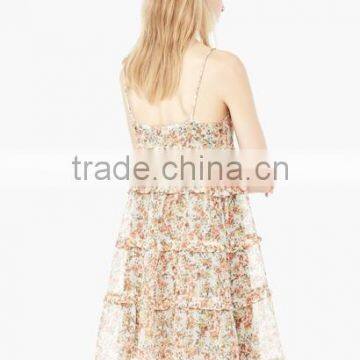 Floral patterns and elegant dress