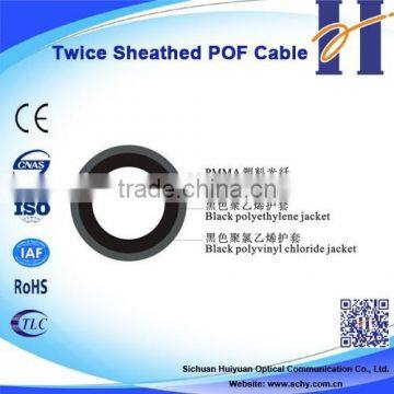 Twice Sheathed Plastic Fiber Optic Cable meter price