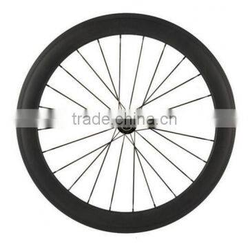 1 Pair of Carbon Fiber Road Wheelset Matte Finish 700C Carbon Wheels Clincher 60mm for Road Bicycle photo-3