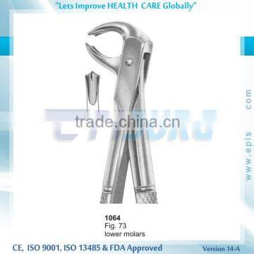 Extraction Forceps, lower molars, Fig 73, Periodontal Oral Surgery