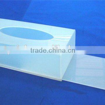 Flower and sea shell floater inside Acrylic wet tissue box with Experienced Factory Made