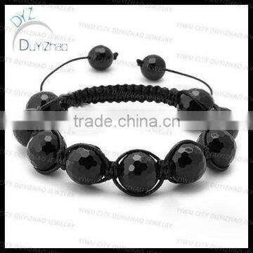 High quality mens 96faced agate shamballa bracelet