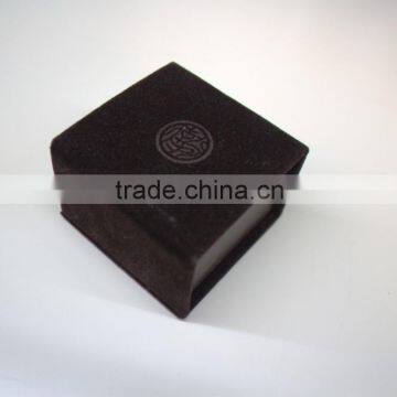 small custom folding cardboard/velvet jewelry gift box for ring