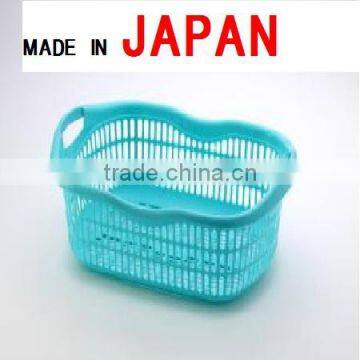 Durable Japanese plastic laundry basket suntale for various uses small lot order available