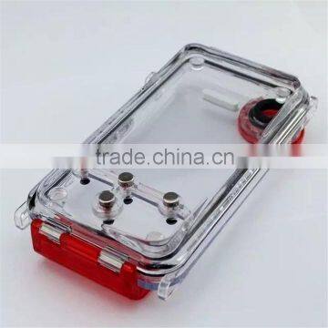 2015 New Arrival Waterproof 40M Underwater Anti-reflection Window Glass Housing Case Cover for 6 Plus 5.5inch photo-2