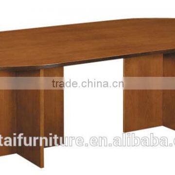 Generous Contemporary Round Veneer Conference desk