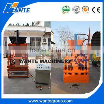 WANTE BRnd WT1-10 new technology fully automatic clay Interlocking brick machie