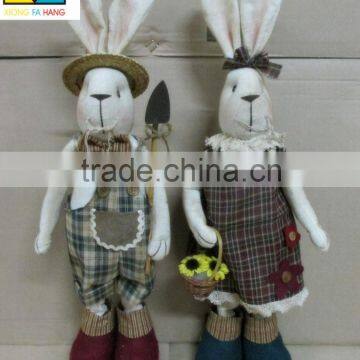 Plush Easter Bunny,Stuffed Easter Bunnies, Fabric Easter Bunny