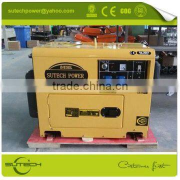 Mobile Generator! Low Noise Single Phase 5kw Portable 220V Generator With Soundproof and 4 Wheels photo-4