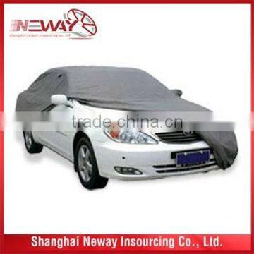 Outdoor car parking cover with mirror pocket waterproof car cover