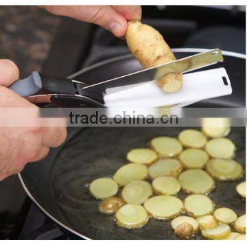 High Qualtiy Clever Cutter 2-in-1 Knife & Cutting Board Scissors photo-2