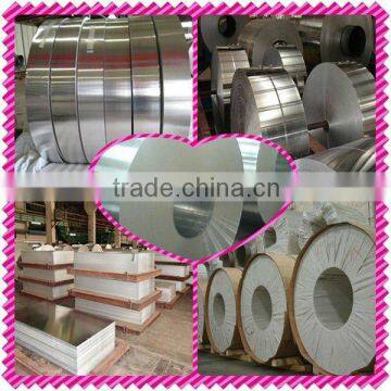 Aluminium coils for construction material or building material