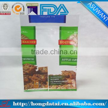 Food grade flat bottom box bag with logo printing