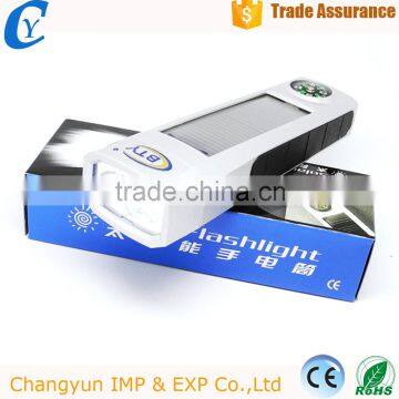 2016 New,LED Outdoor Sport Camp Flashlight Portable Rechargable Electronic Torch (flashlight +compus)