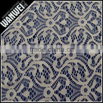 newest yellow fashion design changle made wholesale nylon cotton crochet lace fabric