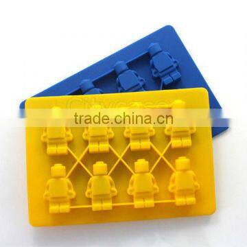 robot shaped silicone ice tray