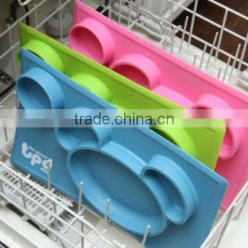 BPA Free Wholesale Non-slip Silicone Placemat for Kids