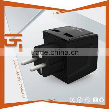 Worldwide travel adapter universal grounded plug