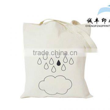 simple print Cotton Canvas Tote Bag Cotton Bag Recyclable Shopping bag