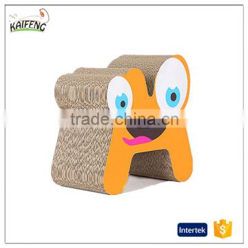 Corrugated cardboard cat scratcher post