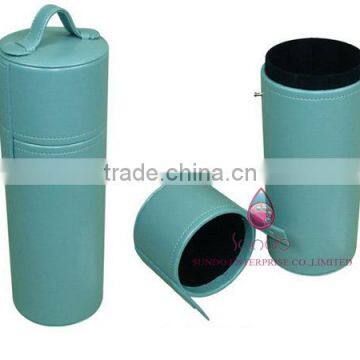 2014 leather wine box tube from wine box factory