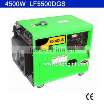 4200W rated power diesel silent generator LF5500DGS