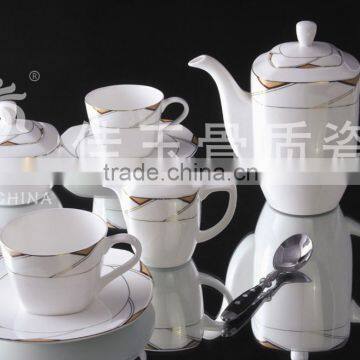 china new products gifts Japanese Chinese ceramic porcelain cup & saucer coffee & tea pot sets