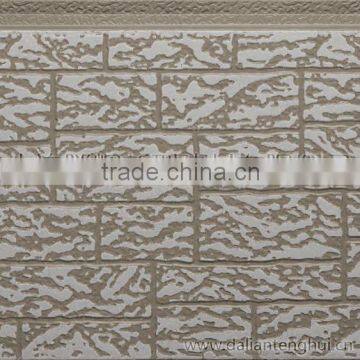 wall cladding construction materials/PU Decorative Siding Sandwich Panel/facade panel/wall texture material /unipan