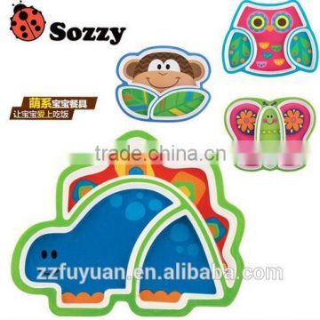 sozzy brand lovely new born baby eating plate tools