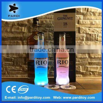 Super bright mini LED bottle glow glorifier sticker coaster