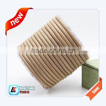 Silver 6mm Real Customized Snakeskin Leather Cord for Fashion Bracelets photo-4