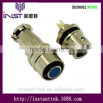 INST XS 8pin metal srcew waterproof airplug connector