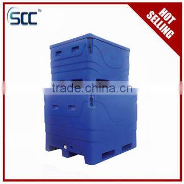 600Ltr PE Storage Tanks, Plastic Roto Fish Tanks, PU Insulation Fish Tanks photo-2