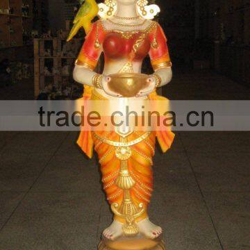 Resin Hindu Girl Figurines Decoration Craft