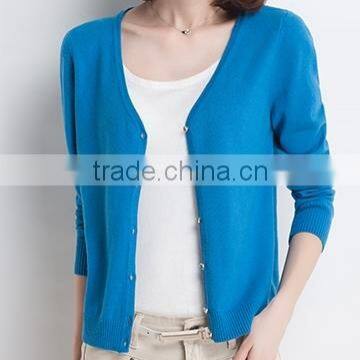 2015 hot sale ladies hand made cotton cardigan