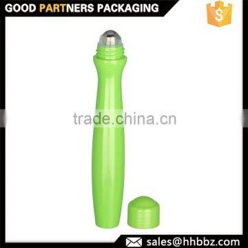 Plastic green 15ml eye essence roll on bottle wholesale with free sample