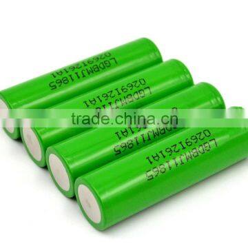 High Capacity LG18650MJ1 3500mAh 3.6V 10A discharging current