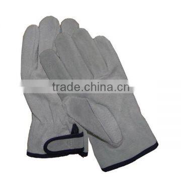 Without lining cowskin leather driver glove