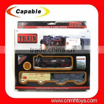 Electric Train Christmas Set/ B/O Track Smoking Train With Light