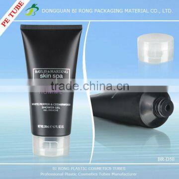 200ml Plastic Black Shower Gel Packs/Containers/Tubes