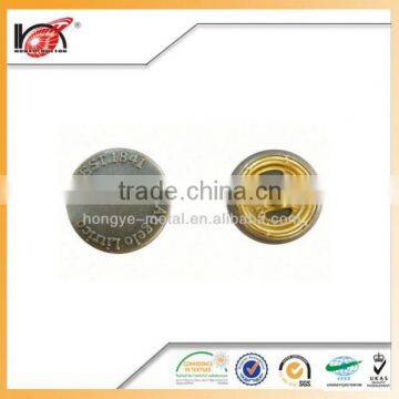 24 Line Ring Snap Black Shank Button For Jeans Buttons photo-3