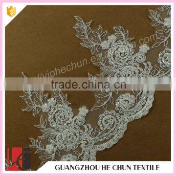 HC-2277-1 Hechun 100 Polyster Bead Chemical Lace Bridal Trim