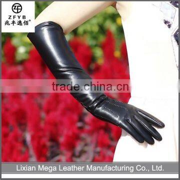 China Supplier Low Price Long Leather Opera Gloves