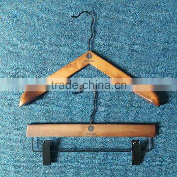 Clothes Clothing Type and Plastic Material woman wooden hanger with body shape wire