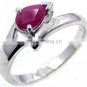 .925 Sterling Silver Ring Jewelry Wholesale Silver Jewelry Ruby Ring