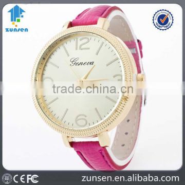 Fashion Geneva Brand Children Quartz Watch Student Leather Strap Wristwatches