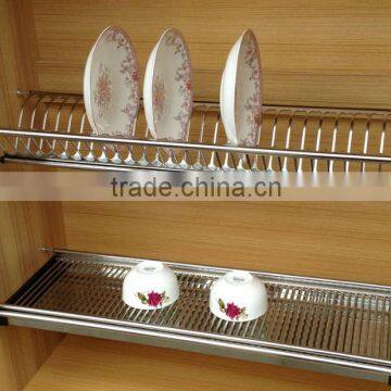 Kitchen Cabinet Type double-deck incase dish ambry rack