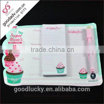 custom cheap small size pocket stand pen with notepad