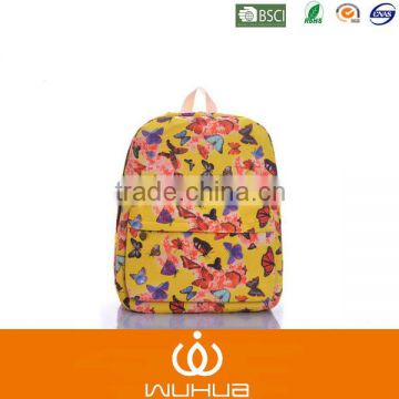 yellow fashion waterproof backpack