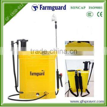 18L battery and manual plastic sprayer for fertilizer,pesticides ,PP,8AH,2 in 1